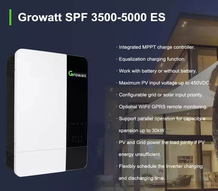 Inversor híbrido solar de 5000ES SPF 5000 ES picovolt fora do silicone Monocrystalline 3500w 5000w da grade