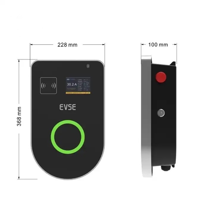 Estação de carregamento 32A EV OCPP 1.6 Smart Wallbox 22KW com comunicação Wi-Fi 4G