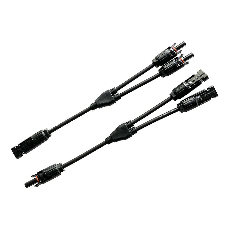 conector de cabo solar 100g do painel IP68 solar de conectores de ramo 2 a 1 de 30cm Y