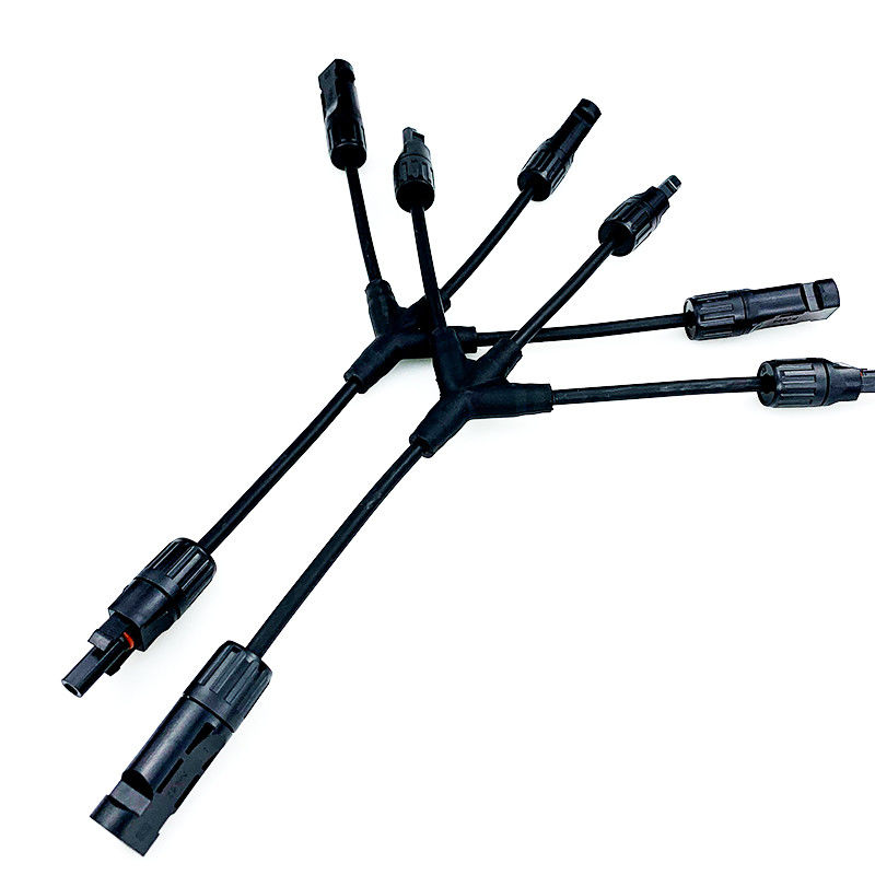 3 a 1 montagens rápidas do multi ramo do conector MC4 para a central elétrica