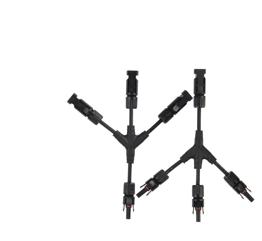 3 a 1 montagens rápidas do multi ramo do conector MC4 para a central elétrica