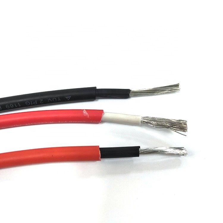Único cabo solar 100m da isolação 6mm2 do núcleo XLPE cabo 10 Calibre de diâmetro de fios picovolt