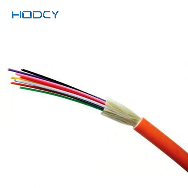 OM2 apertado interno multimodo do cabo de fibra ótica GJFJV protegido com o revestimento de PVC de LSZH