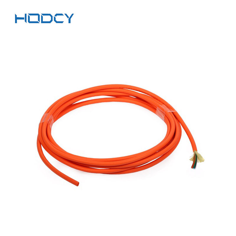 OM2 apertado interno multimodo do cabo de fibra ótica GJFJV protegido com o revestimento de PVC de LSZH