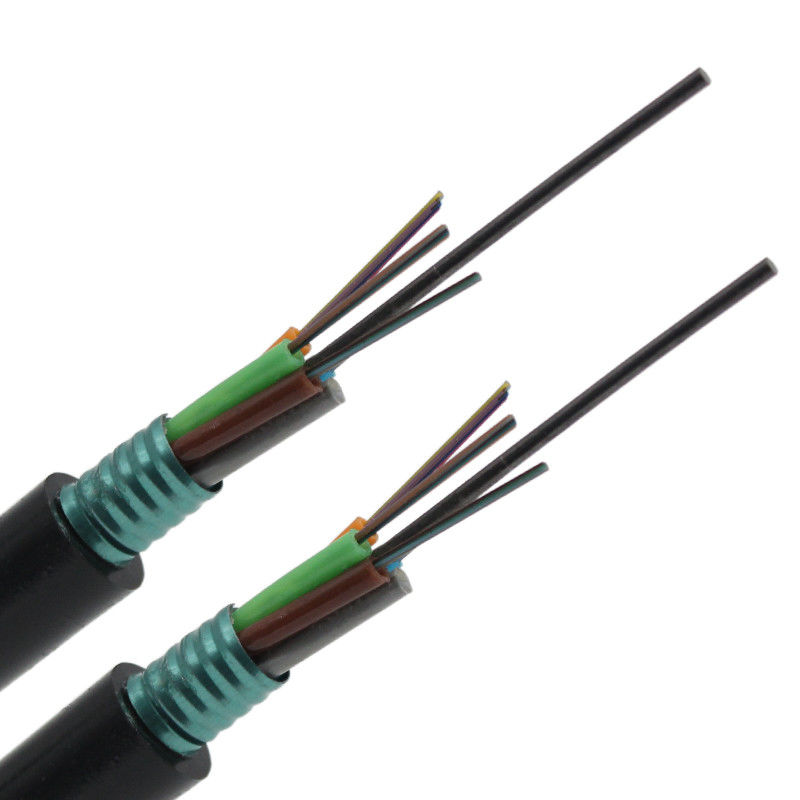 12 24 cabos de fibra ótica fracos do tubo de 48cores GYTS todo o apoio dielétrico do auto