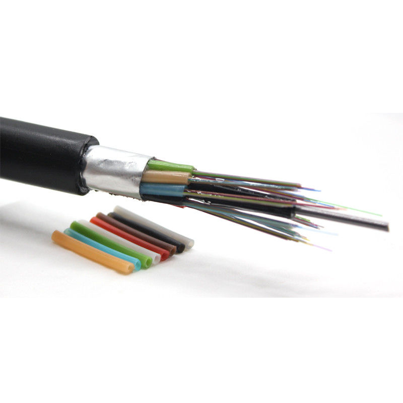 Núcleo exterior blindado G652D 250μm do cabo de fibra ótica GYTA 2-288 do único modo