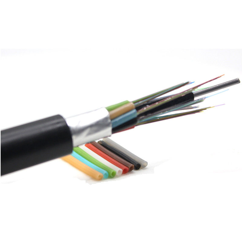Cabo de fibra ótica blindado do único modo do núcleo de GYTA 12 com revestimento do PE