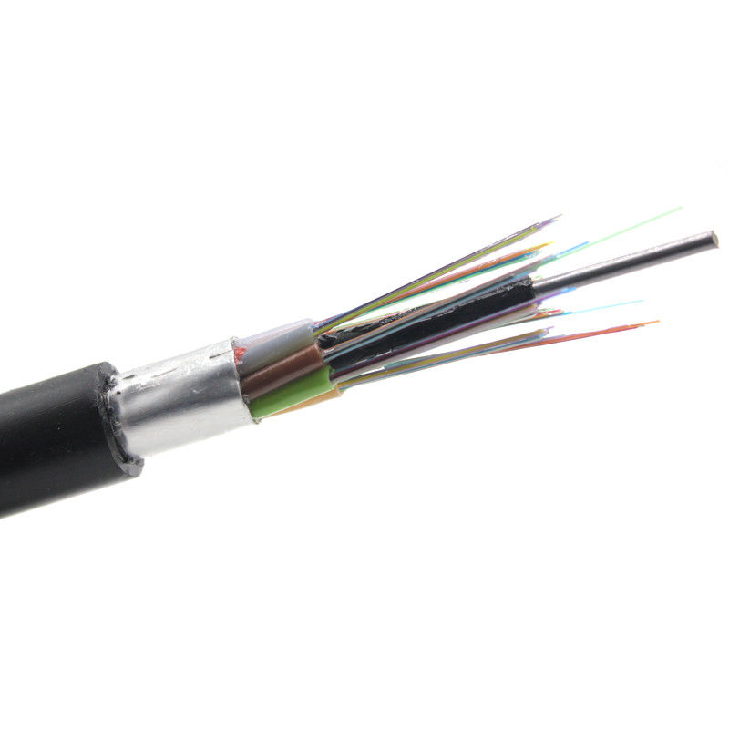 Cabo de fibra ótica blindado do único modo do núcleo de GYTA 12 com revestimento do PE