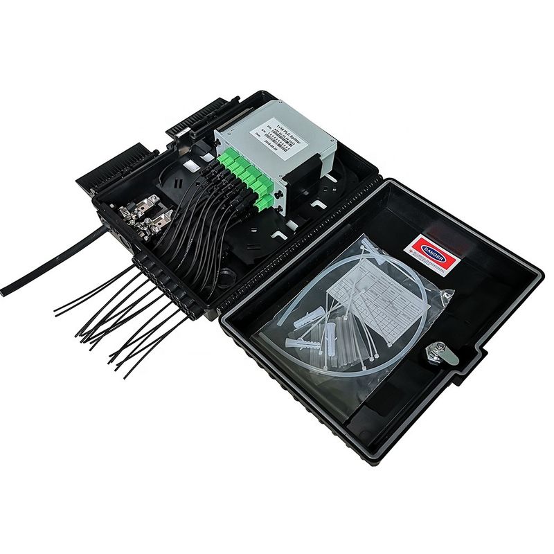 Caixa da terminação de rede dos portos do ABS FDB Nap Fiber Optic Distribution Box 16