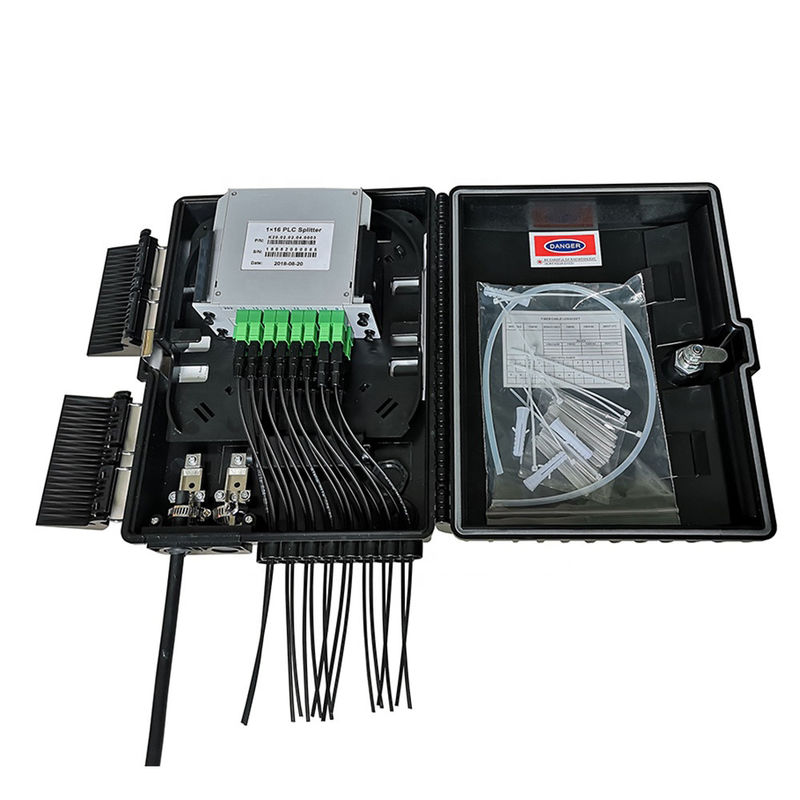 Caixa da terminação de rede dos portos do ABS FDB Nap Fiber Optic Distribution Box 16
