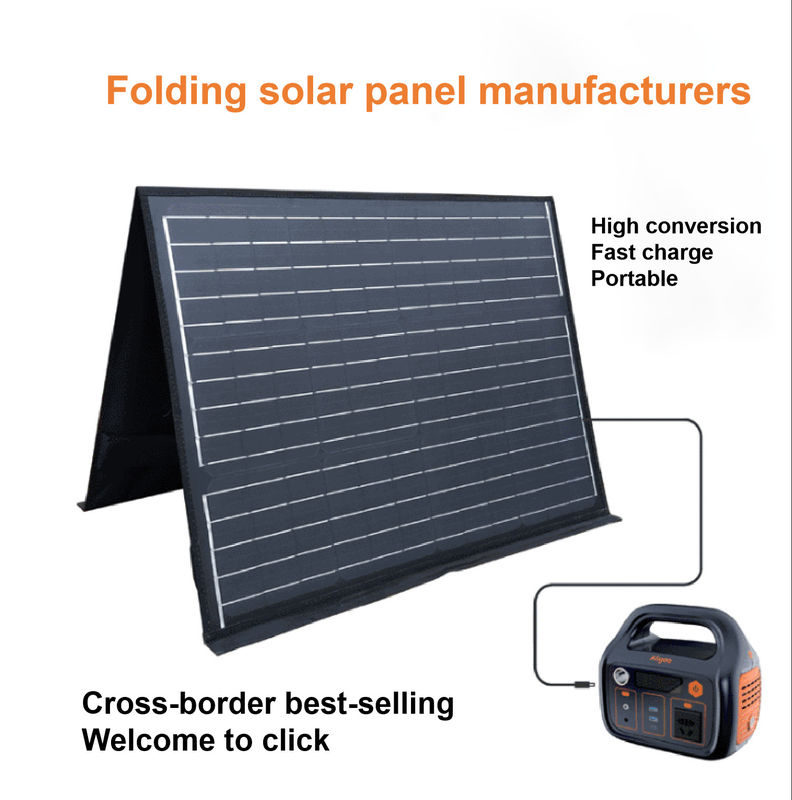 Dobradura 2 portátil dupla do carregador solar impermeável 100w 5V 2.1A USB do painel do picovolt