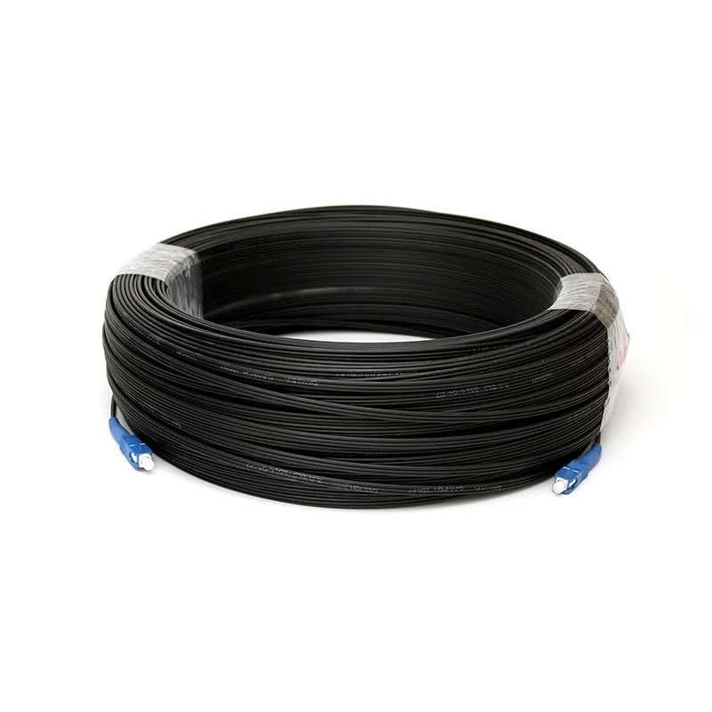 Fibra ao cabo da casa, cabo de fibra ótica de FTTH do SC 1F-4F de 8.5kg/km