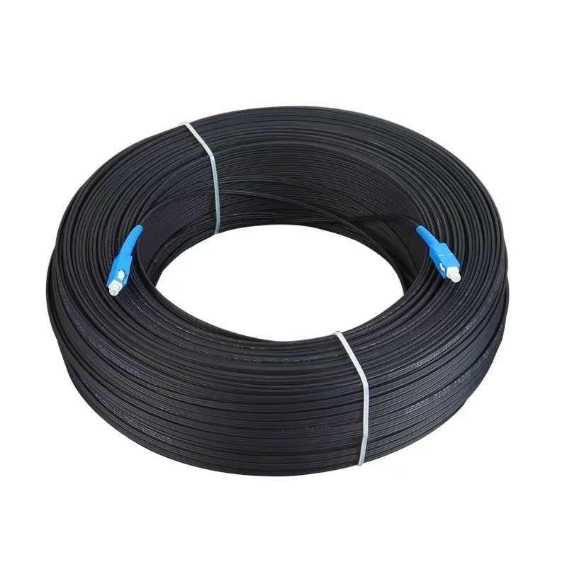 Fibra ao cabo da casa, cabo de fibra ótica de FTTH do SC 1F-4F de 8.5kg/km