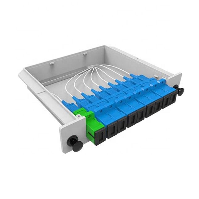 Tipo comprimento de onda do divisor 1*8 do PLC da fibra ótica do RUÍDO 1X8-PLC SC/UPC de 1260nm-1650nm