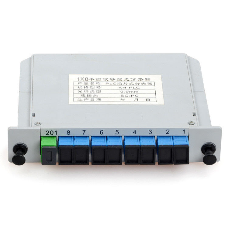 Tipo comprimento de onda do divisor 1*8 do PLC da fibra ótica do RUÍDO 1X8-PLC SC/UPC de 1260nm-1650nm