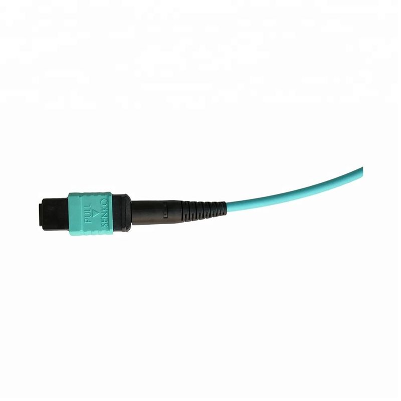 12 a trança fêmea do cabo de remendo da fibra ótica das fibras MPO cabografa 0.9mm 2.0mm 3.0mm