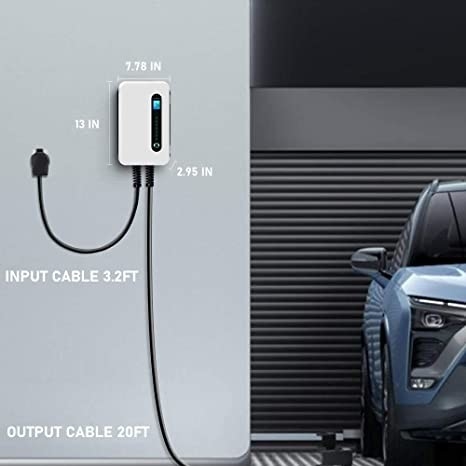 240V 9.6kW 40 estação portátil do carregador do nível 2 EV do ampère com tomada