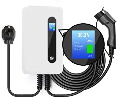 240V 9.6kW 40 estação portátil do carregador do nível 2 EV do ampère com tomada