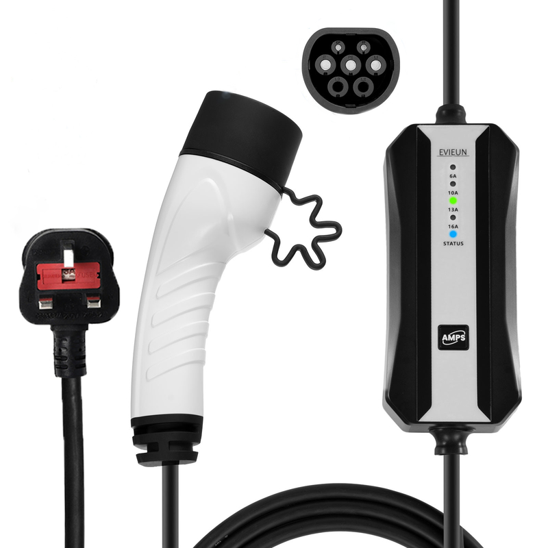 Carregador portátil de carregamento do veículo elétrico do ponto do TUV EV com 3 Pin CEE Plug