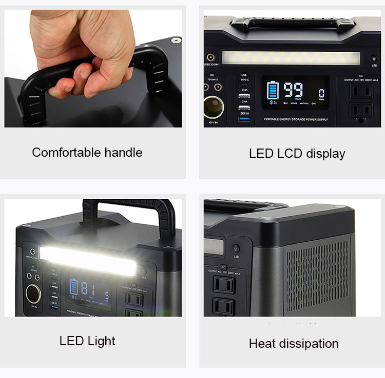 Onda de seno pura do gerador solar portátil do sistema de energia USB2.0 solar para Van Camping exterior