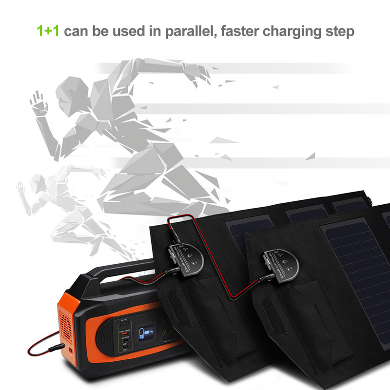 da porta paralela dobrável do carregador 5V USB do painel solar de sistema de energia 70W solar caderno compatível