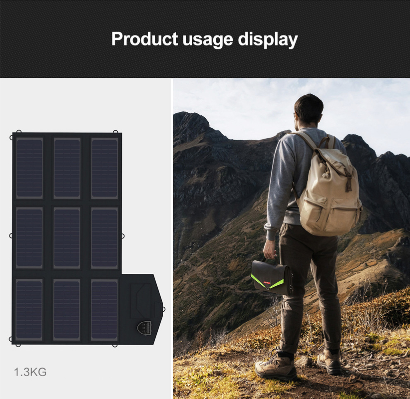 da porta paralela dobrável do carregador 5V USB do painel solar de sistema de energia 70W solar caderno compatível