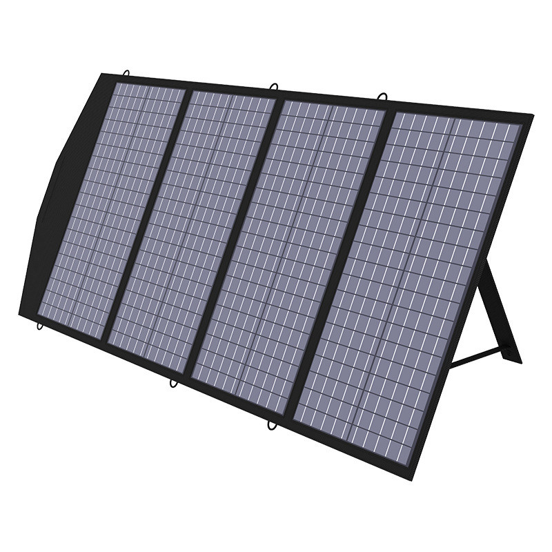 Dobras dobráveis portáteis do painel solar 4 de sistema de energia 18VDC solar com a bateria das energias solares 200W