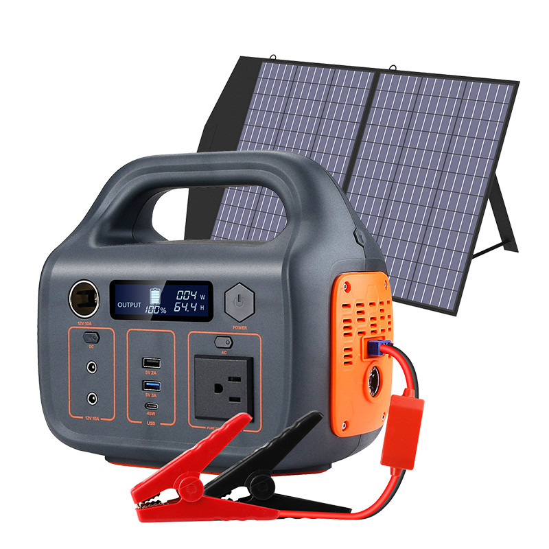 gerador portátil do banco das energias solares do sistema de energia 500W solar com a bateria de lítio recarregável