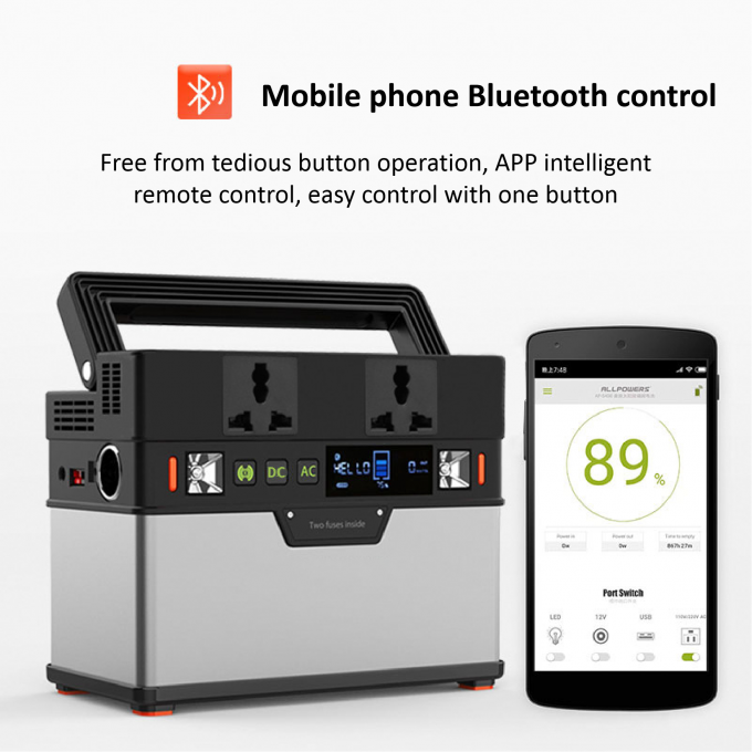 central elétrica portátil da bateria 185200mAh 1