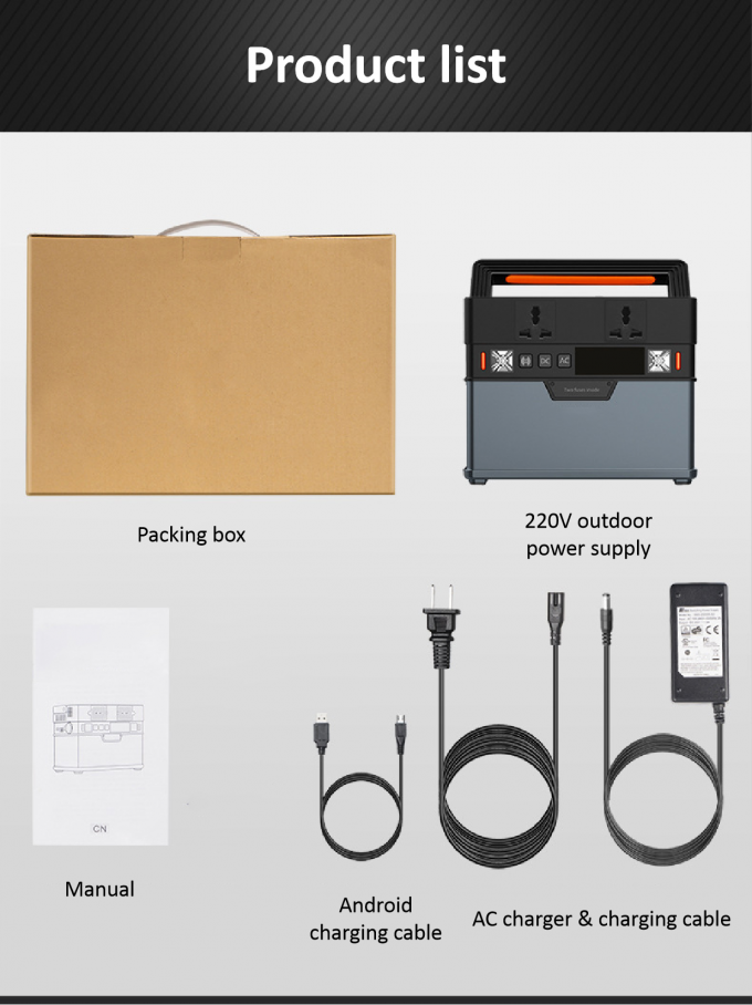 central elétrica portátil da bateria 185200mAh 5